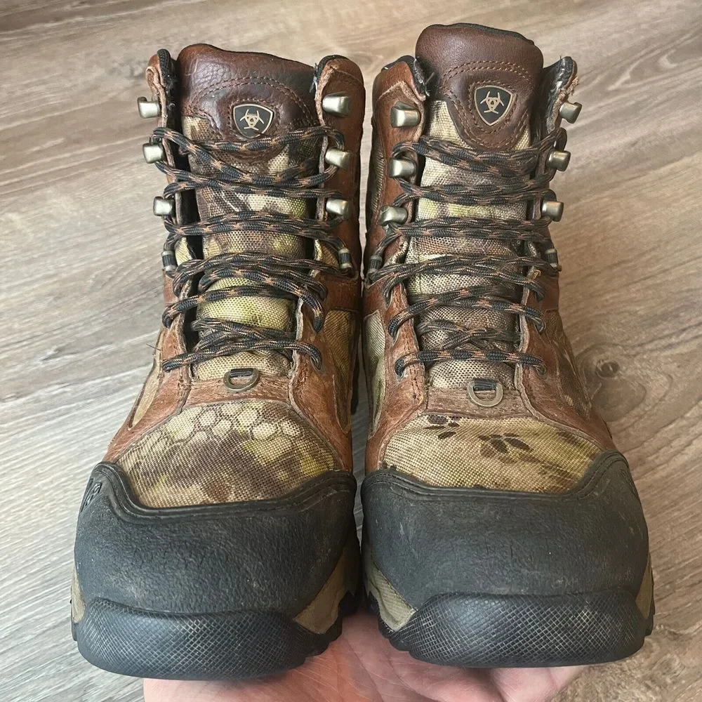 Ariat Traverse Hi H2O Hiking Work Waterproof Insulated Leather Mossy Oak Men 9.5